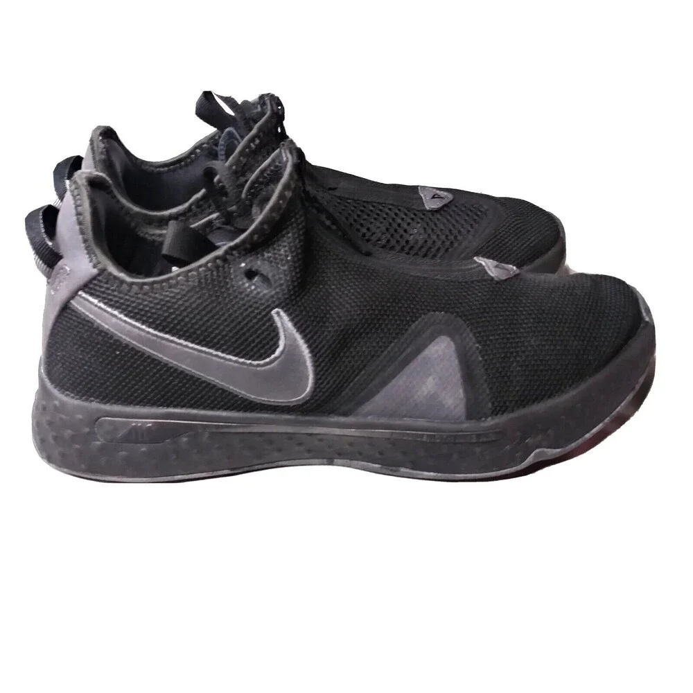 Nike PG 4 Triple Black Shoes Men's Size 9.5 Sneakers Paul George
